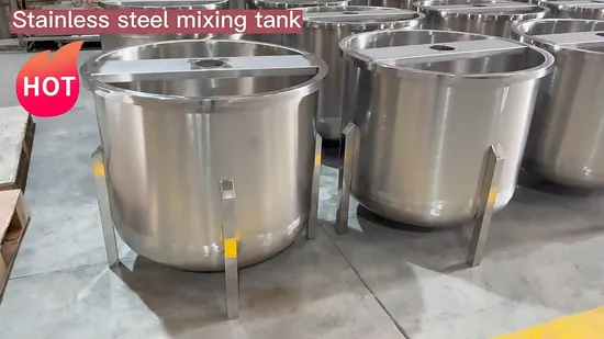 Xiangsheng 600L 스테인리스 스틸 믹싱 탱크 육류 교반 저장 탱크