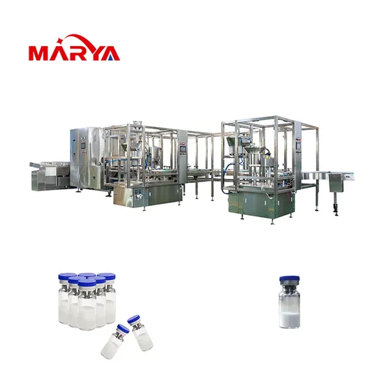 Marya 전자동 바이알 분말 충진 캡핑기 GMP 규정 준수 0.1g 정확도